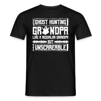 Geisterjagd-opa-design Für Paranormale Ermittler - Männer T-Shirt - Schwarz - Vorne - AI Model Male 178 light (178cm)