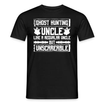 Geisterjagd-onkel-design Für Paranormale Ermittler - Männer T-Shirt - Schwarz - Vorne - AI Model Male 178 light (178cm)