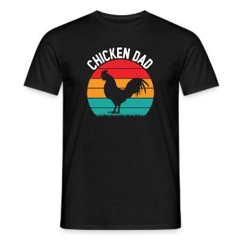 Hühnerbauer Hühnerflüsterer Bauernhoftier - Männer T-Shirt - Schwarz - Vorne - AI Model Male 178 light (178cm)