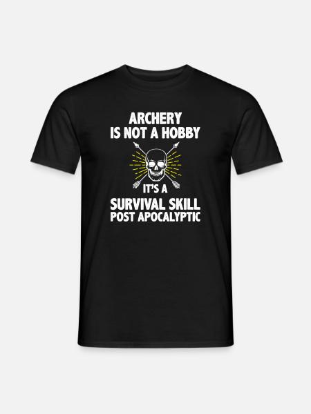 Bogenschießen Spruch Lustiger Bogenschütze Zitat Bogenschießen - Männer T-Shirt - Schwarz