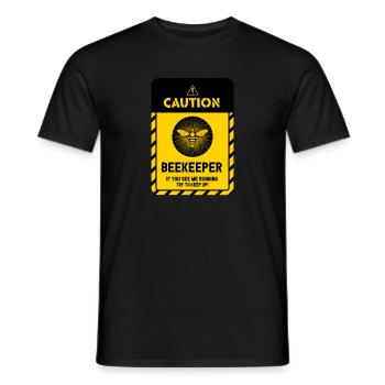 Beekeeper Beekeeping Honeybee Beehive Lover Bee - Men's T-Shirt - black - Front - AI Model Male 178 light (178cm)