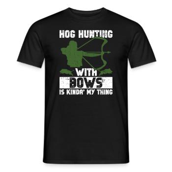 Schweinejagd-design Für Die Wildschwein-bogenjagd - T-shirt homme - noir - Devant - AI Model Male 178 light (178cm)