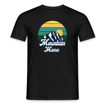 Camping Outdoor Mountain Camper Wandern Camping - Männer T-Shirt - Schwarz - Vorne - AI Model Male 178 light (178cm)
