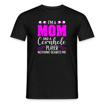Cornhole-Spieler Cornhole-Team-Cornhole-Spiel - Männer T-Shirt - Schwarz - Vorne - AI Model Male 178 light (178cm)