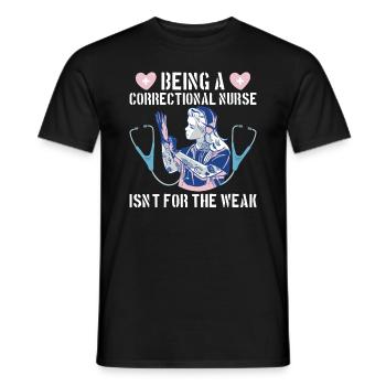 Gefängniskrankenpflege-design Für - T-shirt homme - noir - Devant - AI Model Male 178 light (178cm)
