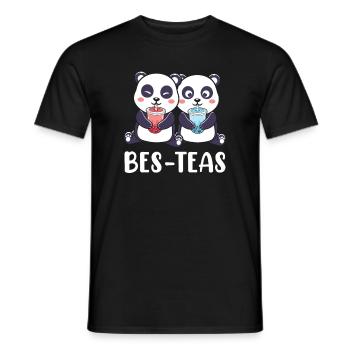 Bubble Tea Lustiger Kawaii Bubble Milk Boba Tee - Männer T-Shirt - Schwarz - Vorne - AI Model Male 178 light (178cm)