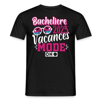 Baccalaureate 2023 Gift Success Bac Holidays - Men's T-Shirt - black - Front - AI Model Male 178 light (178cm)