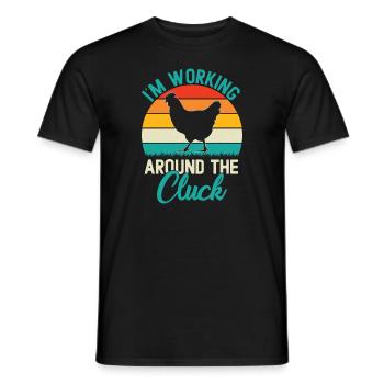Amateur de poulet Éleveur de poulet - T-shirt homme - noir - Devant - AI Model Male 178 light (178cm)