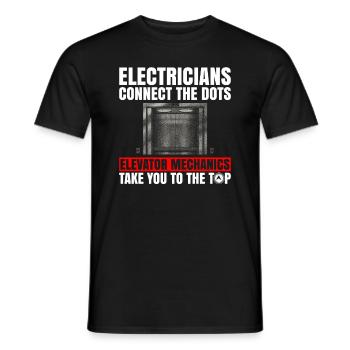 Aufzugs-repaur-design Für Aufzugsinstallateur Und - Männer T-Shirt - Schwarz - Vorne - AI Model Male 178 light (178cm)