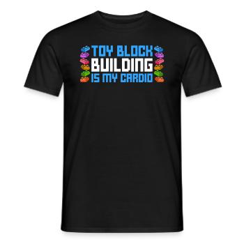 Kinderblock-gebäudedesign Zum Spielen Von Steinen - T-shirt homme - noir - Devant - AI Model Male 178 light (178cm)