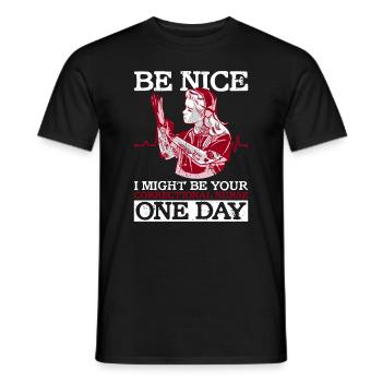 Gefängniskrankenpflege-design Für - Men's T-Shirt - black - Front - AI Model Male 178 light (178cm)