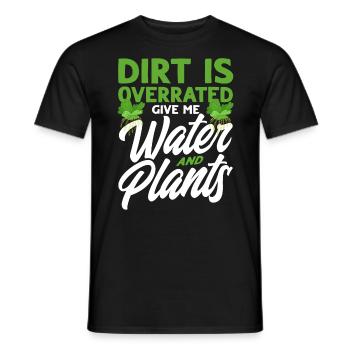 Wassergärtner Gib mir Wasser und Pflanzen Geschenk - Männer T-Shirt - Schwarz - Vorne - AI Model Male 178 light (178cm)