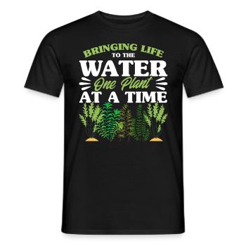 Wassergärtner Dem Wasser Leben einhauchen Geschenk - Männer T-Shirt - Schwarz - Vorne - AI Model Male 178 light (178cm)