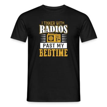 Radioamateur Radioamateur Opérateur radio amateur - T-shirt homme - noir - Devant - AI Model Male 178 light (178cm)