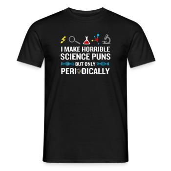 Science Chemistry Biology Teacher Physics - Men's T-Shirt - black - Front - AI Model Male 178 light (178cm)