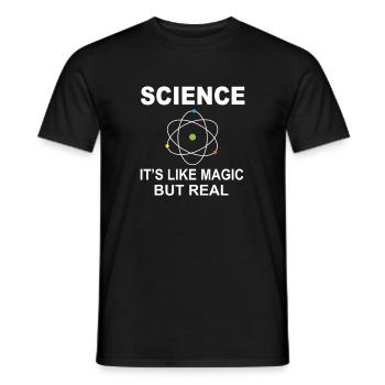 Science Chemistry Biology Teacher Physics - Men's T-Shirt - black - Front - AI Model Male 178 light (178cm)