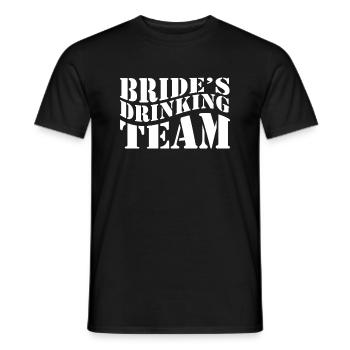 Funny Matching Bride & Groom Wedding Party Married - Men's T-Shirt - black - Front - AI Model Male 178 light (178cm)