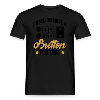 Pensionierter Aufzugsmechaniker Design Für Einen - Men's T-Shirt - black - Front - AI Model Male 178 light (178cm)