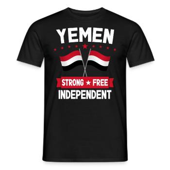 Jemen - Männer T-Shirt - Schwarz - Vorne - AI Model Male 178 light (178cm)