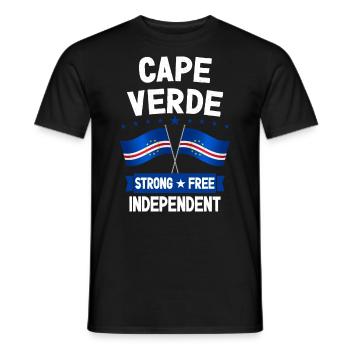 Cape Verde - Men's T-Shirt - black - Front - AI Model Male 178 light (178cm)