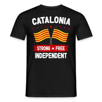 Catalonia - Men's T-Shirt - black - Front - AI Model Male 178 light (178cm)