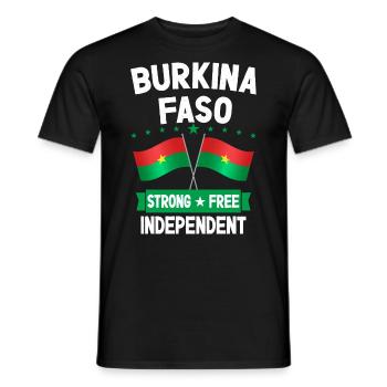 Burkina Faso - Men's T-Shirt - black - Front - AI Model Male 178 light (178cm)