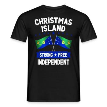 Christmas Island - Men's T-Shirt - black - Front - AI Model Male 178 light (178cm)