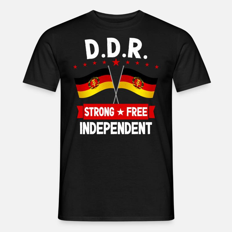 DDR - Männer T-Shirt - Schwarz