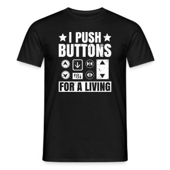 Aufzugstechniker-design Für Einen - Men's T-Shirt - black - Front - AI Model Male 178 light (178cm)