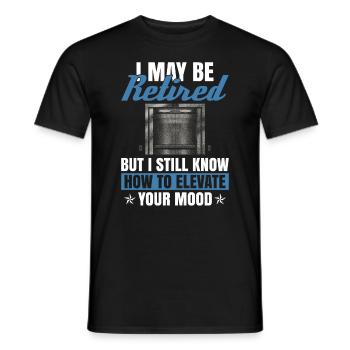 Pensioniertes Aufzugstechniker-design Für Einen - Men's T-Shirt - black - Front - AI Model Male 178 light (178cm)