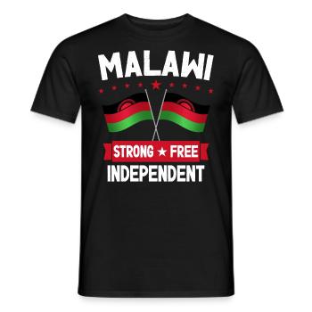 Malawi - Men's T-Shirt - black - Front - AI Model Male 178 light (178cm)