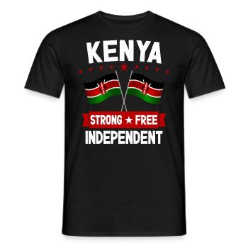 Kenya - Men's T-Shirt - black - Front - AI Model Male 178 light (178cm)