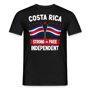 Costa Rica - Men's T-Shirt - black - Front - AI Model Male 178 light (178cm)