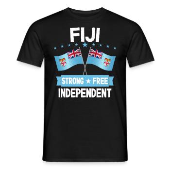 Fiji - Men's T-Shirt - black - Front - AI Model Male 178 light (178cm)