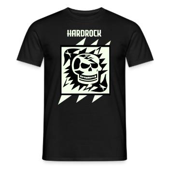 Hardrock - Visage de crâne - T-shirt homme - noir - Devant - AI Model Male 178 light (178cm)