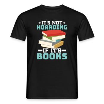 Buch lesen Lustige Bibliothek Lesen Liebhaber Bücher - Männer T-Shirt - Schwarz - Vorne - AI Model Male 178 light (178cm)