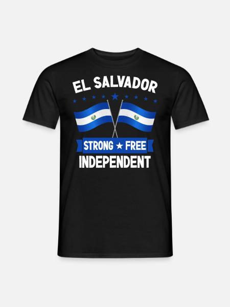 El Salvador - Men's T-Shirt - black