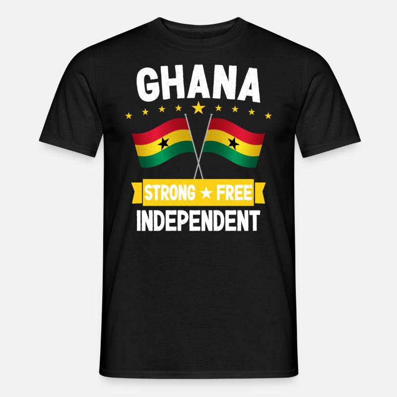 Ghana - Mænd T-shirt - sort