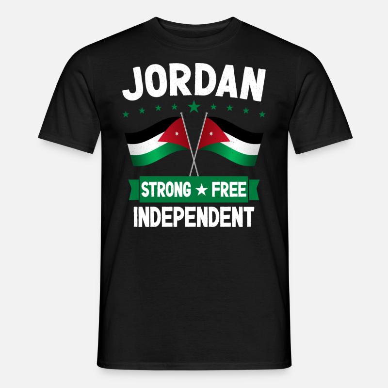 Giordania - T-shirt uomo - nero