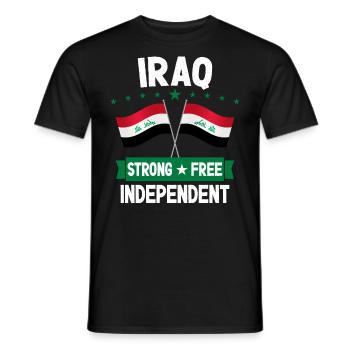 Irak - Männer T-Shirt - Schwarz - Vorne - AI Model Male 178 light (178cm)
