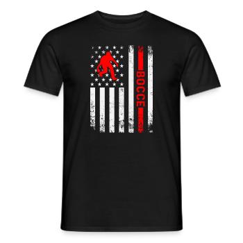 Bocciaspieler Lustiges Boccia - Männer T-Shirt - Schwarz - Vorne - AI Model Male 178 light (178cm)