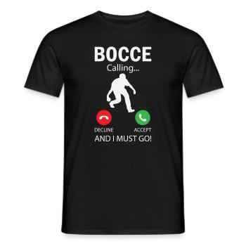 Joueur de pétanque drôle de pétanque - T-shirt homme - noir - Devant - AI Model Male 178 light (178cm)