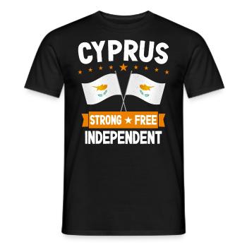 Cyprus - Men's T-Shirt - black - Front - AI Model Male 178 light (178cm)