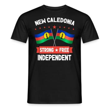 Neukaledonien - Männer T-Shirt - Schwarz - Vorne - AI Model Male 178 light (178cm)