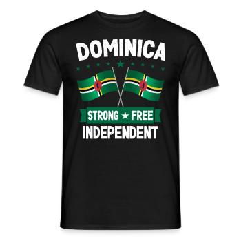 Dominica - Men's T-Shirt - black - Front - AI Model Male 178 light (178cm)