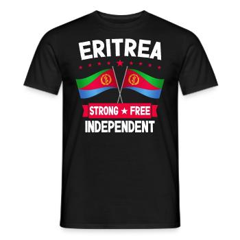 Eritrea - Männer T-Shirt - Schwarz - Vorne - AI Model Male 178 light (178cm)