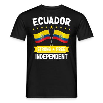 Ecuador - Männer T-Shirt - Schwarz - Vorne - AI Model Male 178 light (178cm)