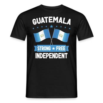 Guatemala - Men's T-Shirt - black - Front - AI Model Male 178 light (178cm)