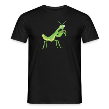 Gottesanbeterin Insektenliebhaber - Männer T-Shirt - Schwarz - Vorne - AI Model Male 178 light (178cm)