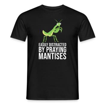 Gottesanbeterin Insektenliebhaber - Männer T-Shirt - Schwarz - Vorne - AI Model Male 178 light (178cm)